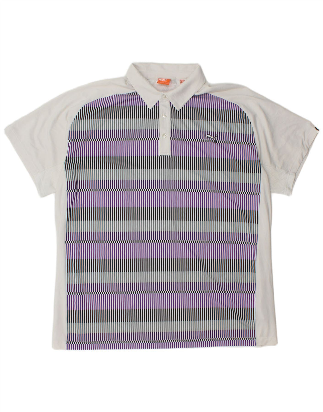 PUMA muška polo majica 2XL poliester s bijelim prugama