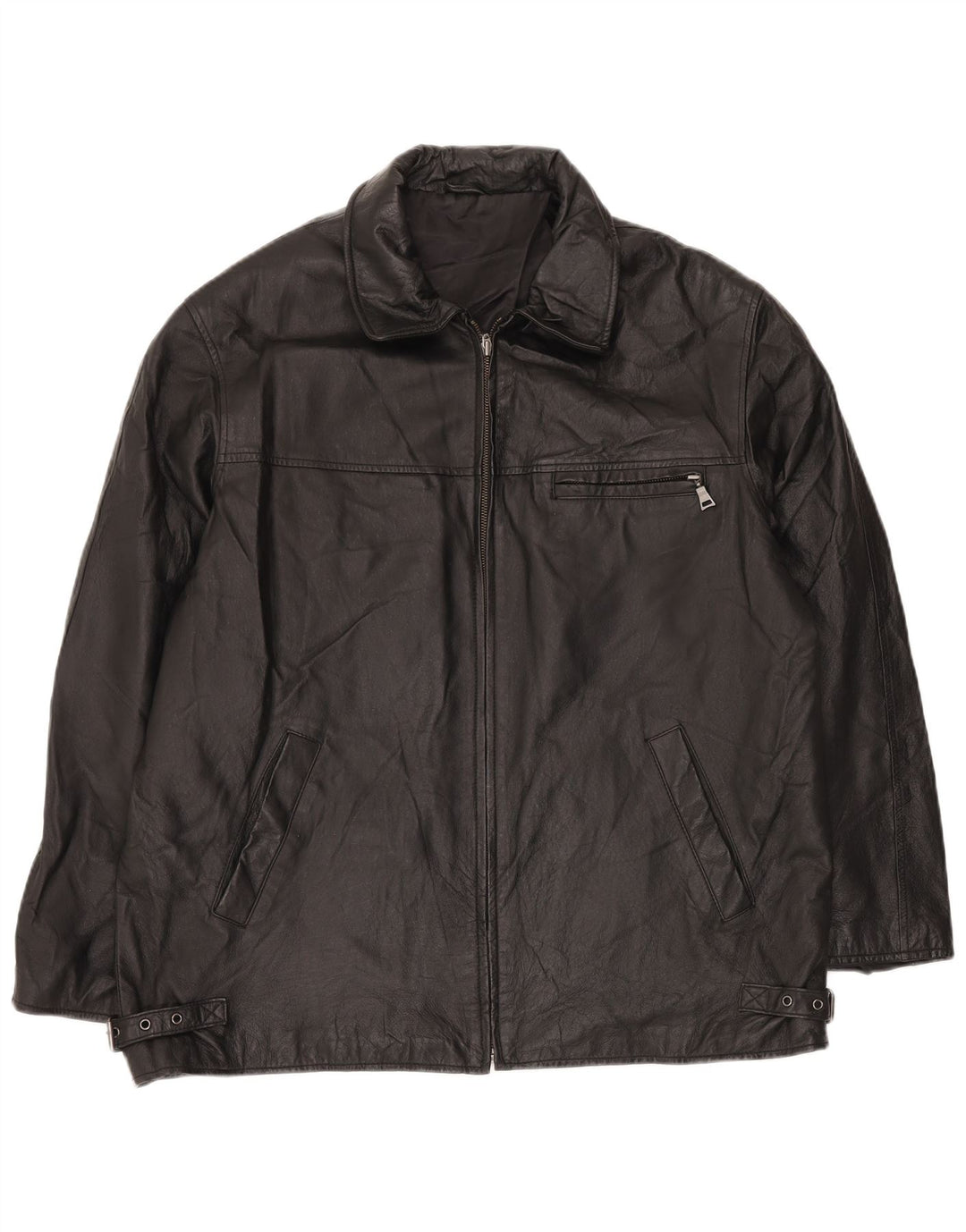 ANGELO LITRICO muška kožna jakna UK 42 XL crna koža