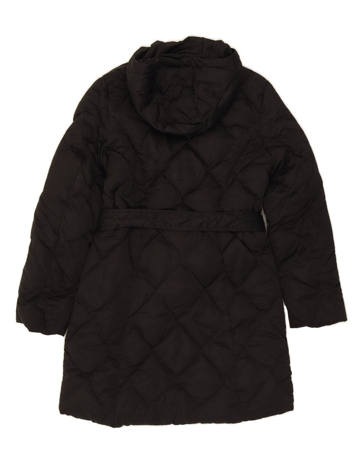 EDDIE BAUER Womens Seattle Hooded Padded Coat UK 10 Small Black Polyester Vintage Eddie Bauer and Second-Hand Eddie Bauer from Messina Hembry 
