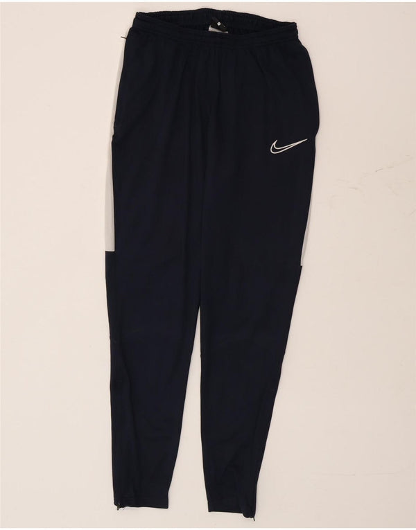 Nike muške Dri Fit hlače za trenirku Male tamnoplave poliesterske blokove