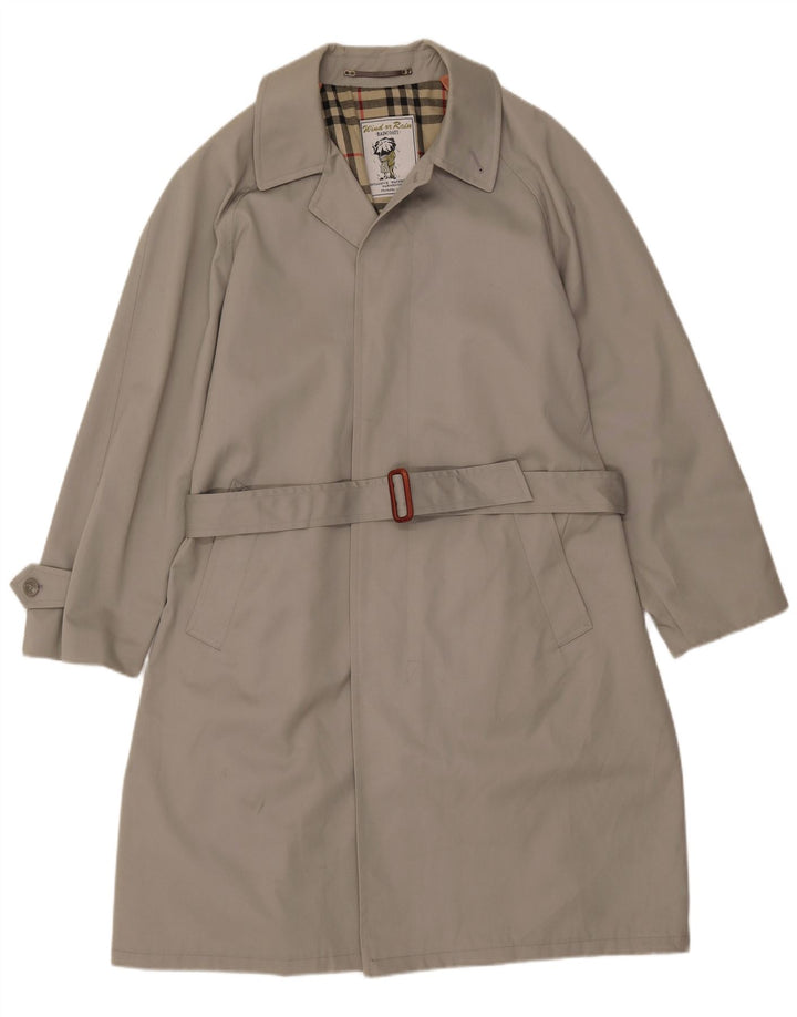 VINTAGE muški široki baloner IT 49 srednje sivi poliester