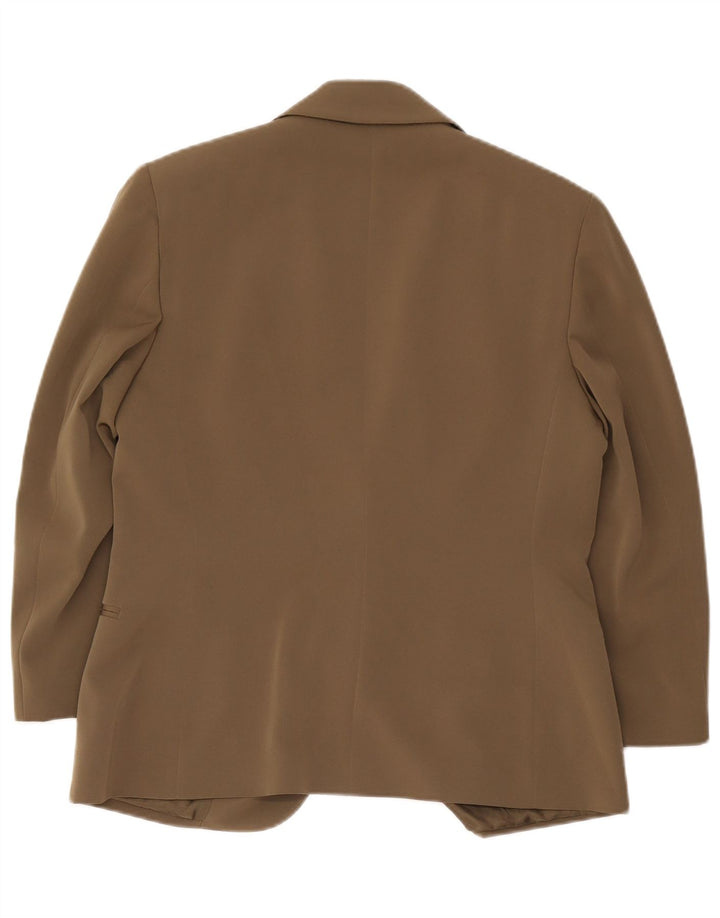 Delia Ferrari ženski sako s 2 gumba IT 43 Medium Khaki poliester