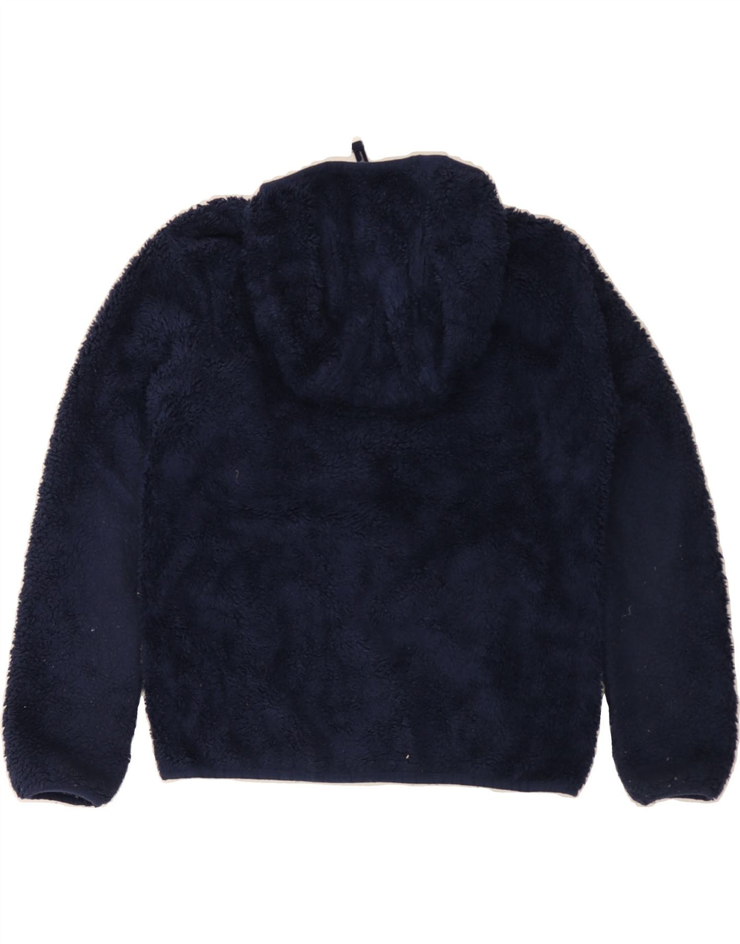 EDDIE BAUER Boys Fleece Jacket 10-11 Years Medium Navy Blue Colourblock Vintage Eddie Bauer and Second-Hand Eddie Bauer from Messina Hembry 