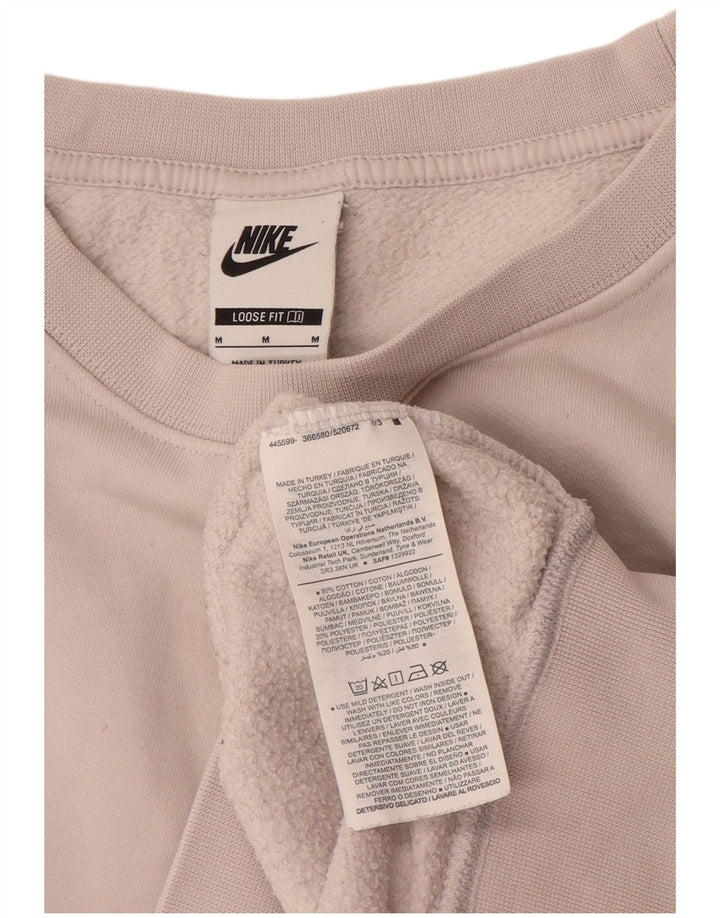 Ženska majica s kratkim rukavima Nike UK 14 Medium Beige Colourblock Cotton