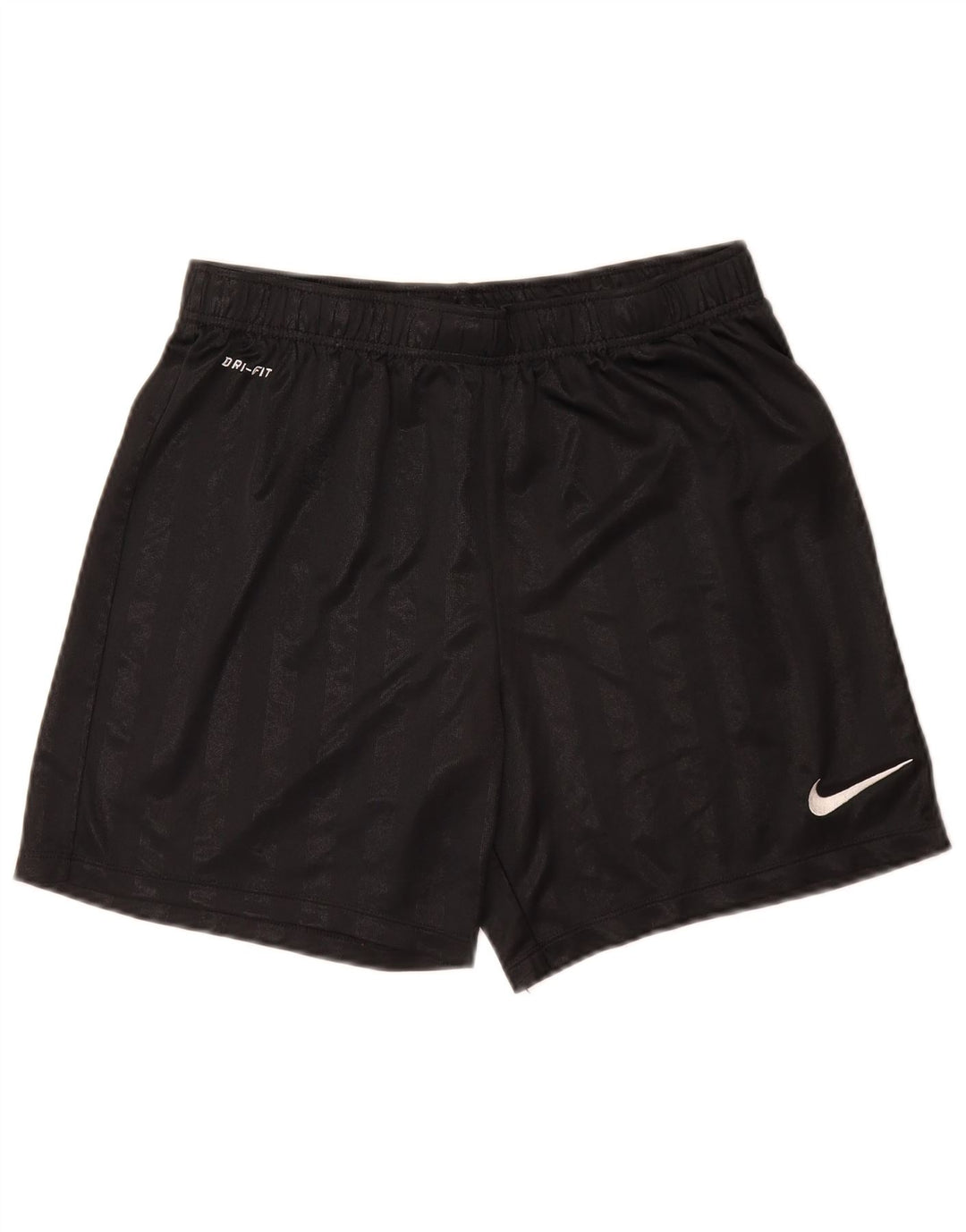 Nike muške Dri Fit sportske kratke hlače srednje crne pruge od poliestera