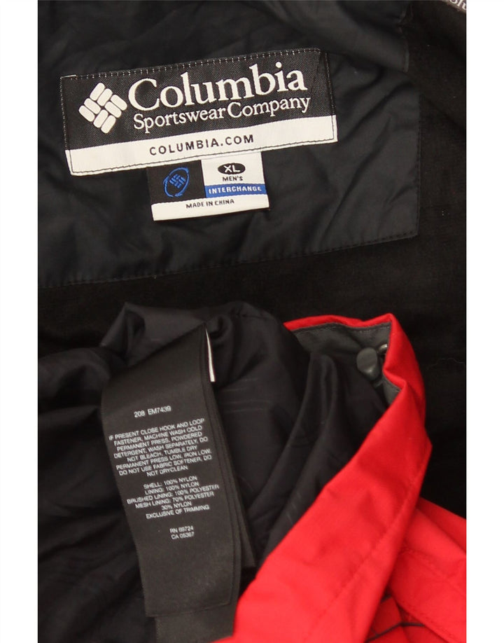 Columbia muška jakna vjetrovka Interchange UK 42 XL Red Colourblock