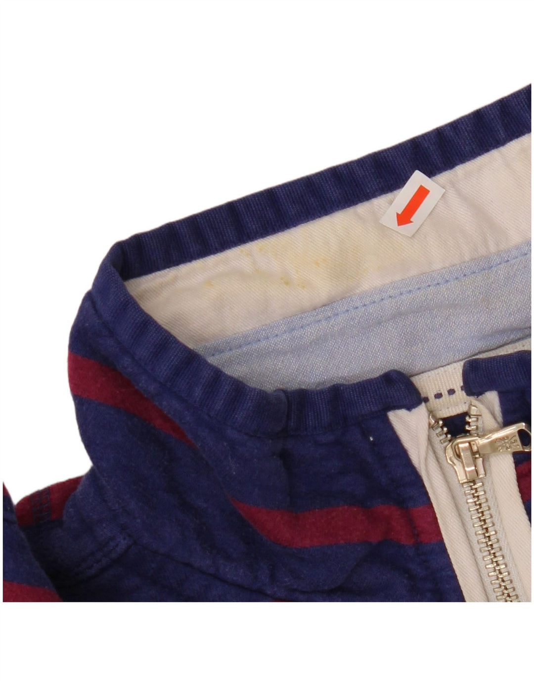 CREW CLOTHING Ženska majica s kratkim rukavima UK 16 Veliki tamnoplavi prugasti