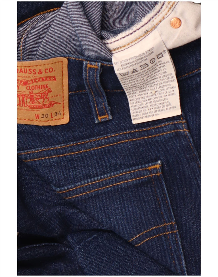 LEVI'S Muške lepršave traperice W30 L30 Plavi pamuk