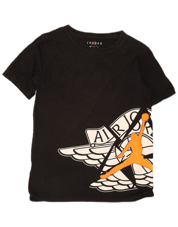 Jordan Boys Regular Graphic T-Shirt Top 12-13 Years Large Black