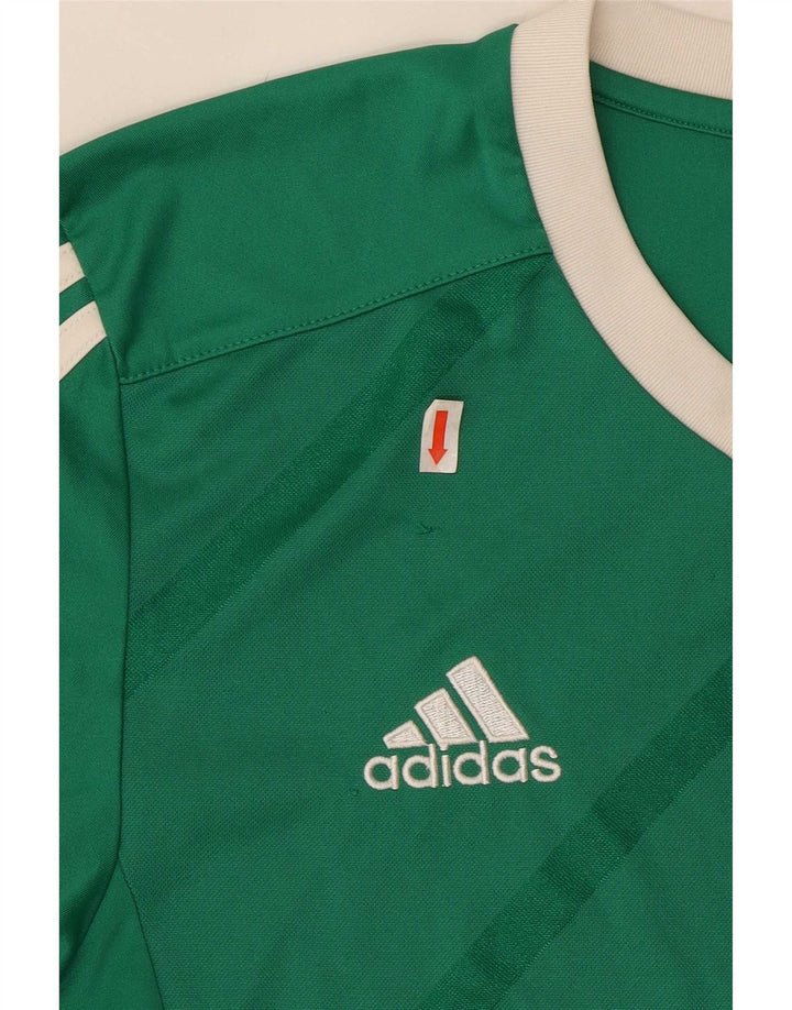 Adidas muška majica dugih rukava, mali zeleni prugasti poliester