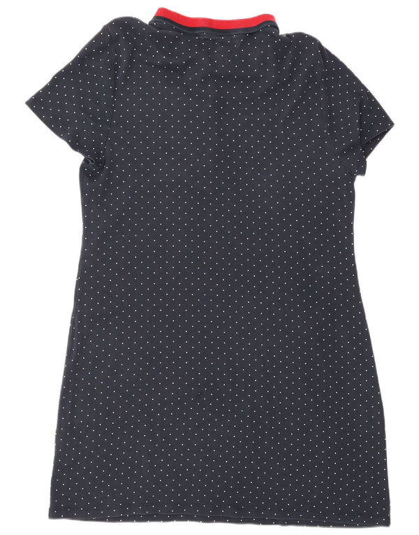 Tommy Hilfiger Womens Short Sleeves Polo Dress UK 18 XL Navy Blue Spotted
