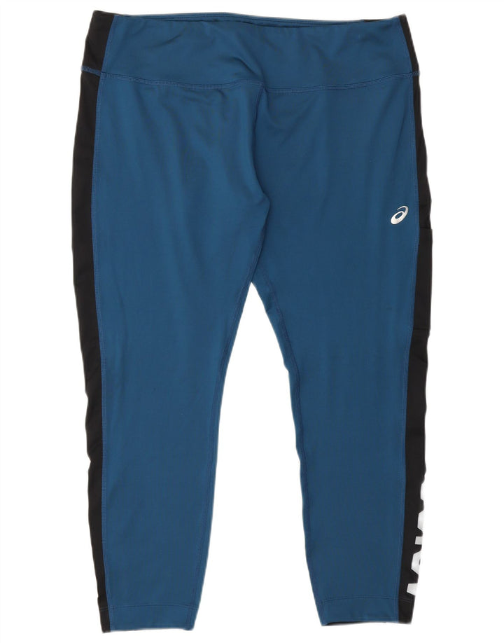 Asics ženske kratke tajice UK 18 XL plavi poliester