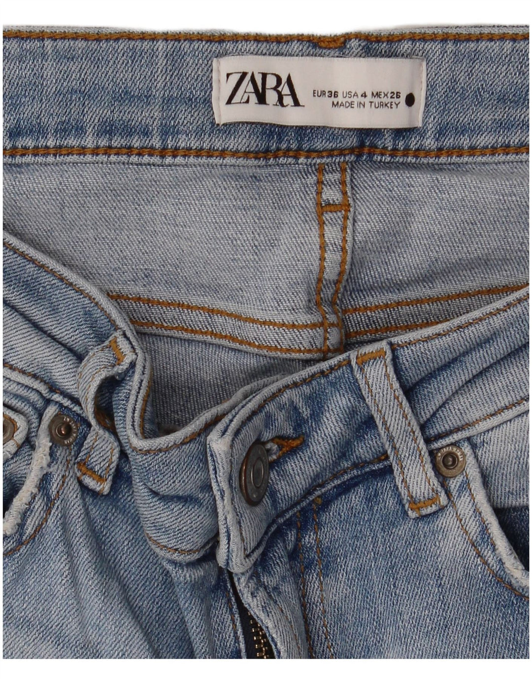 ZARA ženske ravne traperice EU 36 XS W26 L28 plave