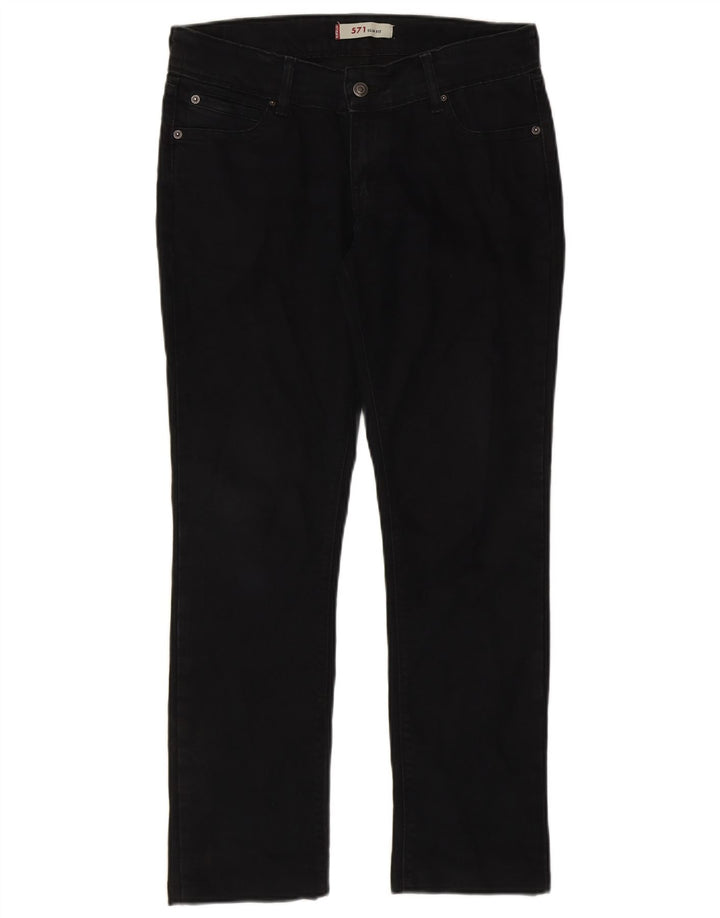 LEVI'S Mens 571 Slim Jeans W32 L29  Black Cotton