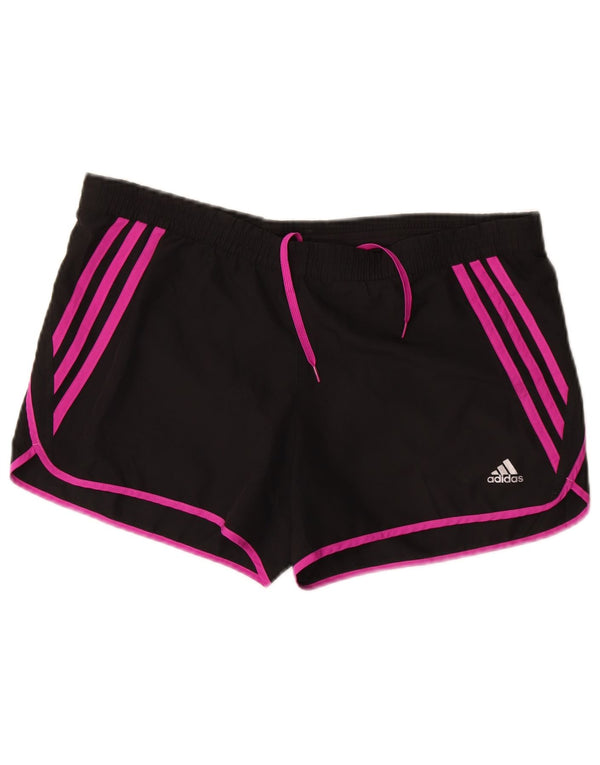 Adidas ženske sportske kratke hlače Climalite UK 10 mali crni poliester