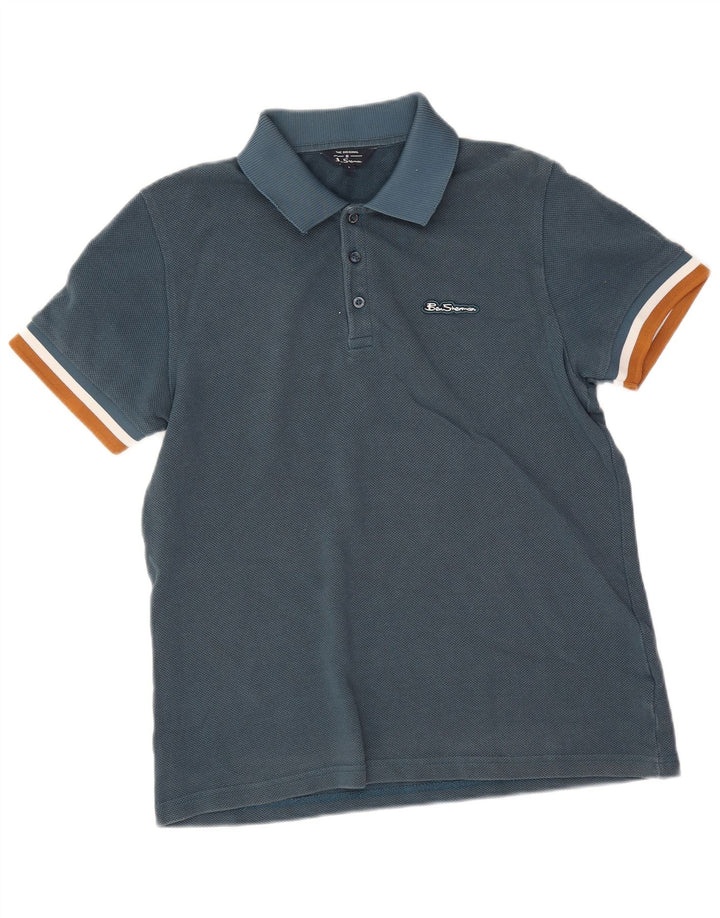 Ben Sherman muška polo majica Large Blue Pamuk