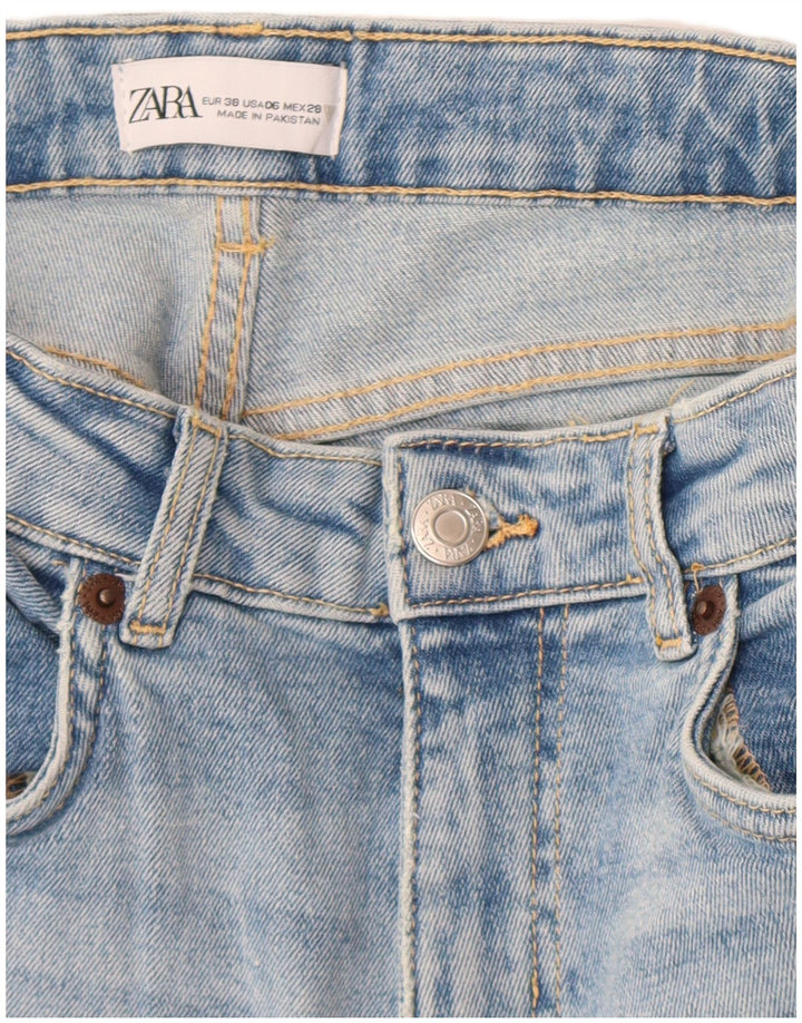 Zara ženske crop bootcut traperice EU 38 male W28 L25 plave