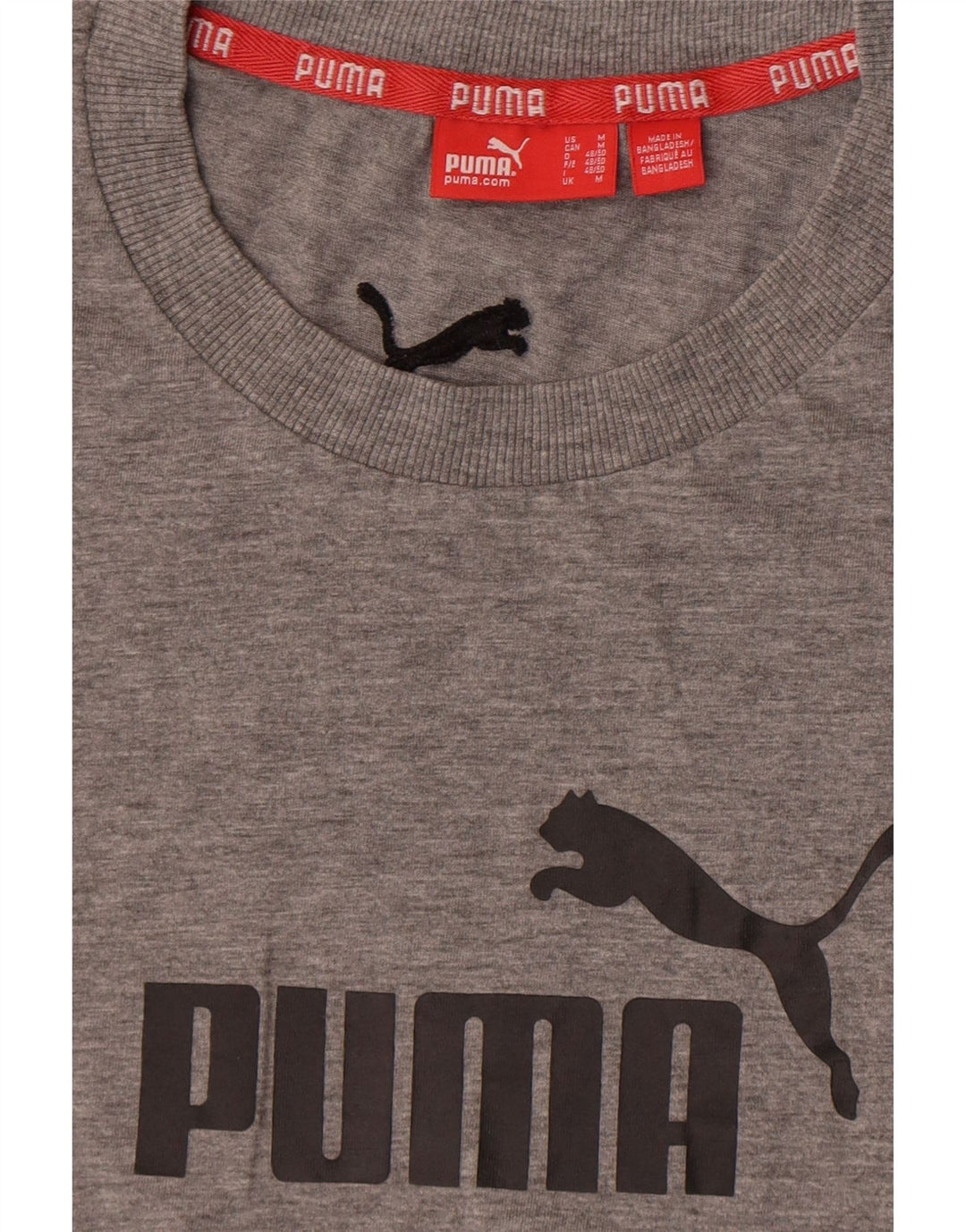 Puma muška majica s grafičkim motivima, srednje siva