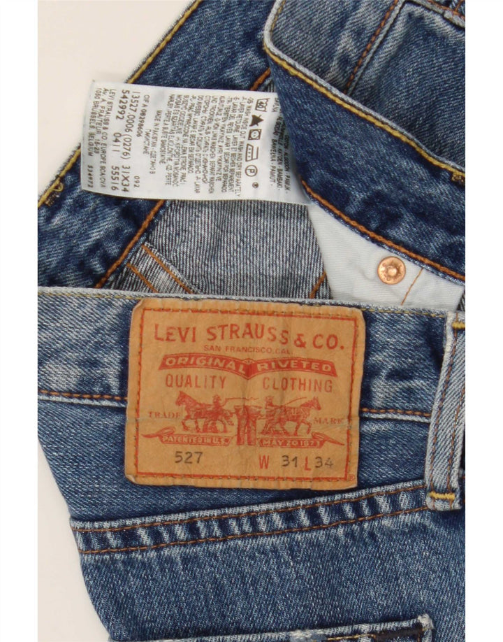Levi's muške 527 Bootcut traperice W31 L31 plavi pamuk