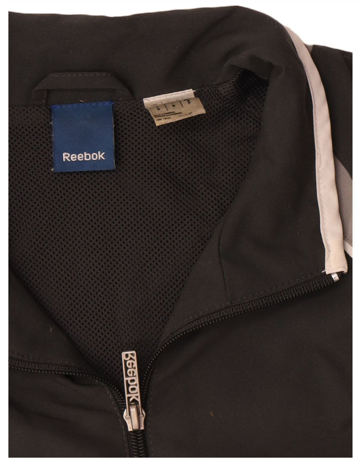 Reebok muška gornja jakna trenirke Mala crna poliesterska boja