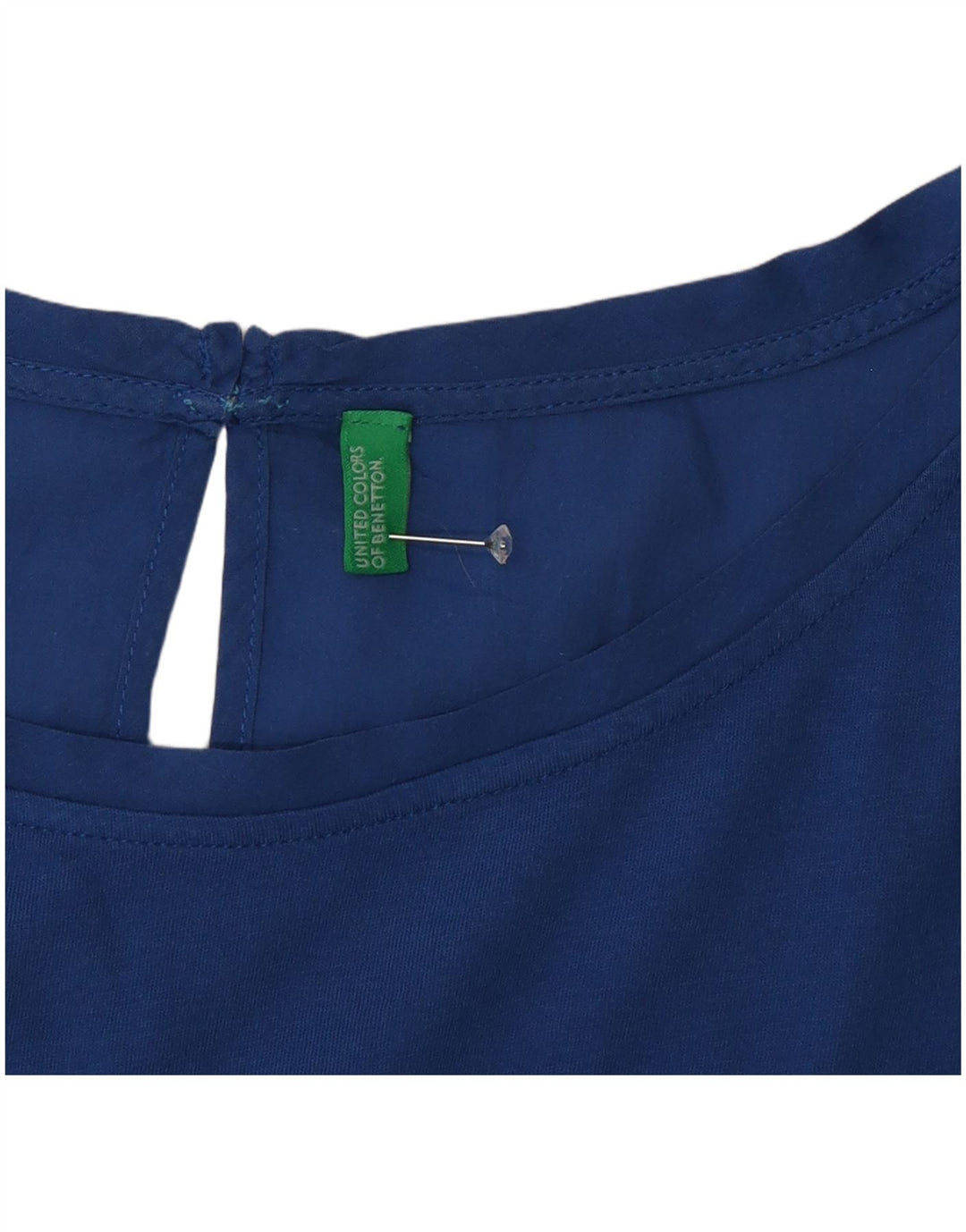 Benetton gornji dio ženske bluze UK 16 Large Blue