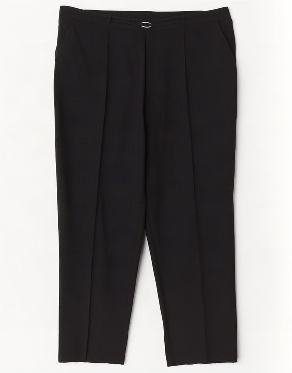 Marks & Spencer ženske ležerne hlače visokog struka UK 20 2XL W40 L26 crne
