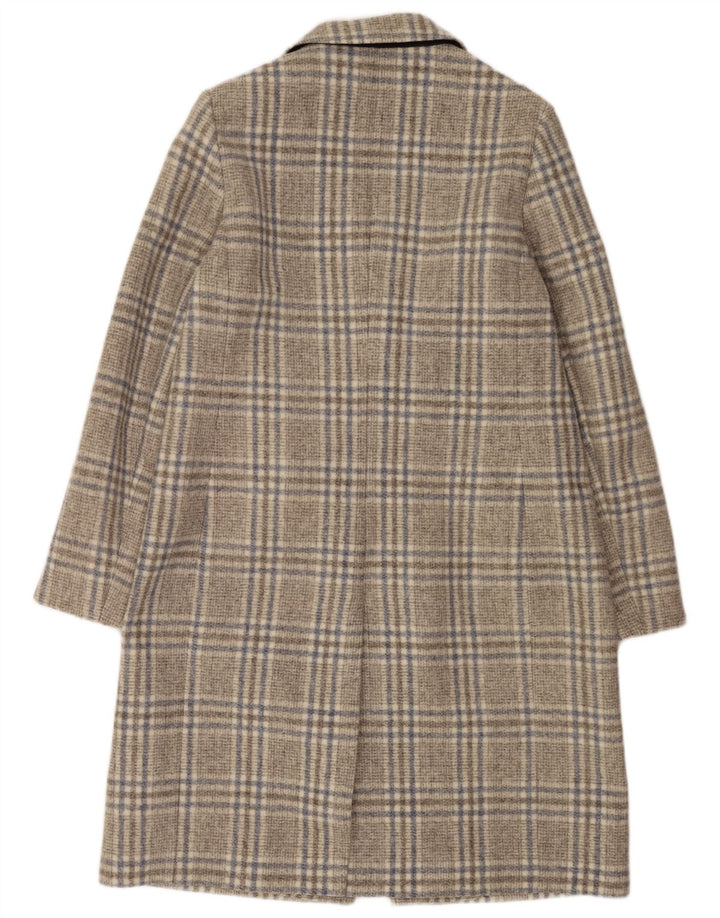 Hobbs ženski kaput UK 16 veliki sivi karirani akril