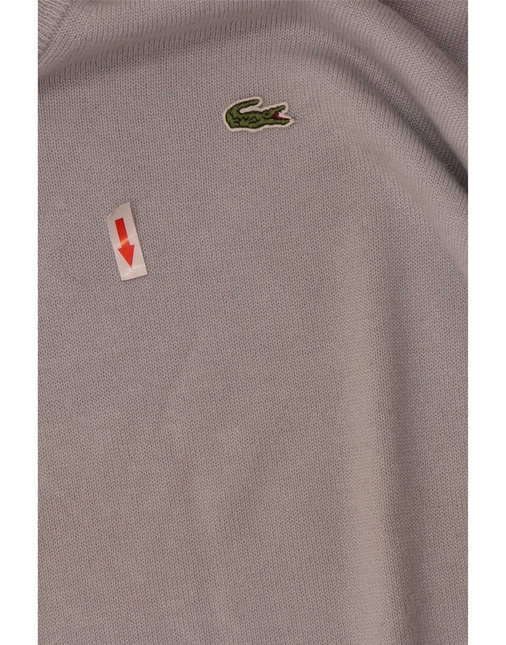 Lacoste muški džemper s V-izrezom, veličina 5, velika plava djevičanska vuna