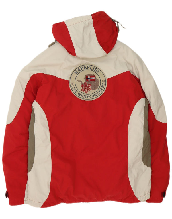 Napapijri muška skijaška jakna Geographic Graphic UK 42 XL Red Colourblock