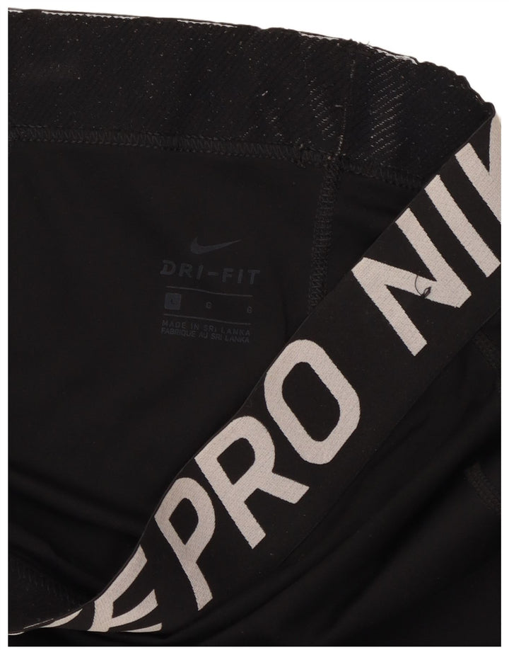 Nike Ženske Dri Fit Graphic Leggings UK 16 Large Black