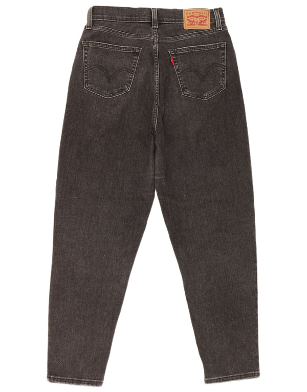 Levi's ženske Boyfriend široke traperice visokog struka W28 L27 crni pamuk