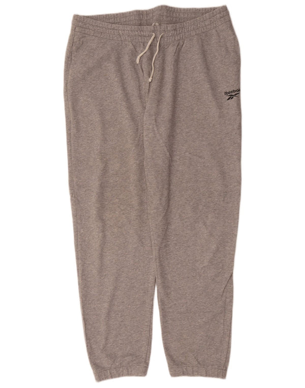 Reebok muške trenirke Hlače Joggers XL Sivi flekasti pamuk