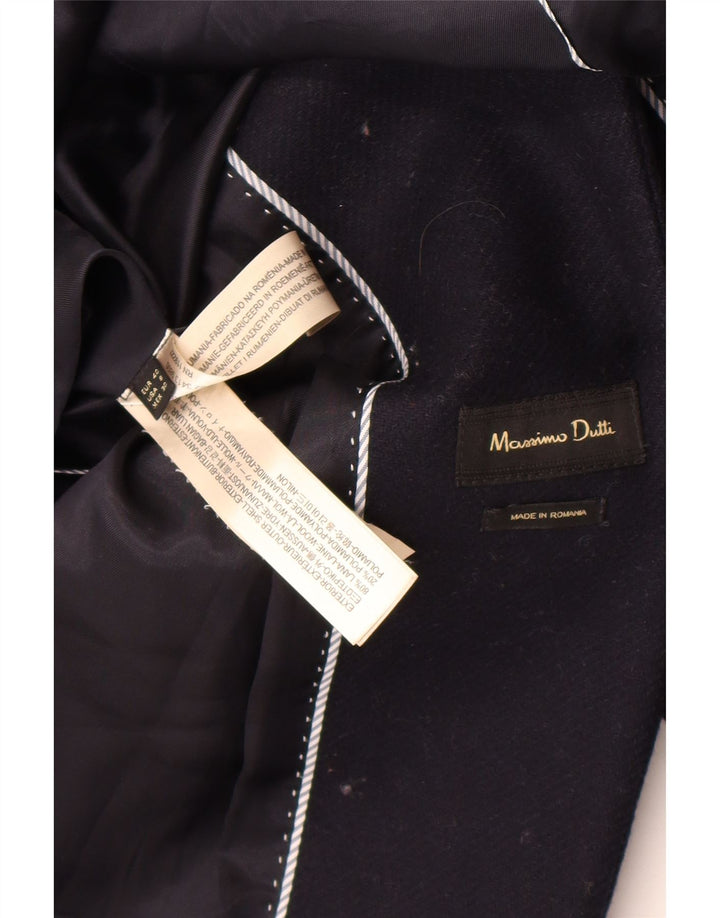 Ženski kaput Massimo Dutti EU 40 Medium tamnoplava vuna