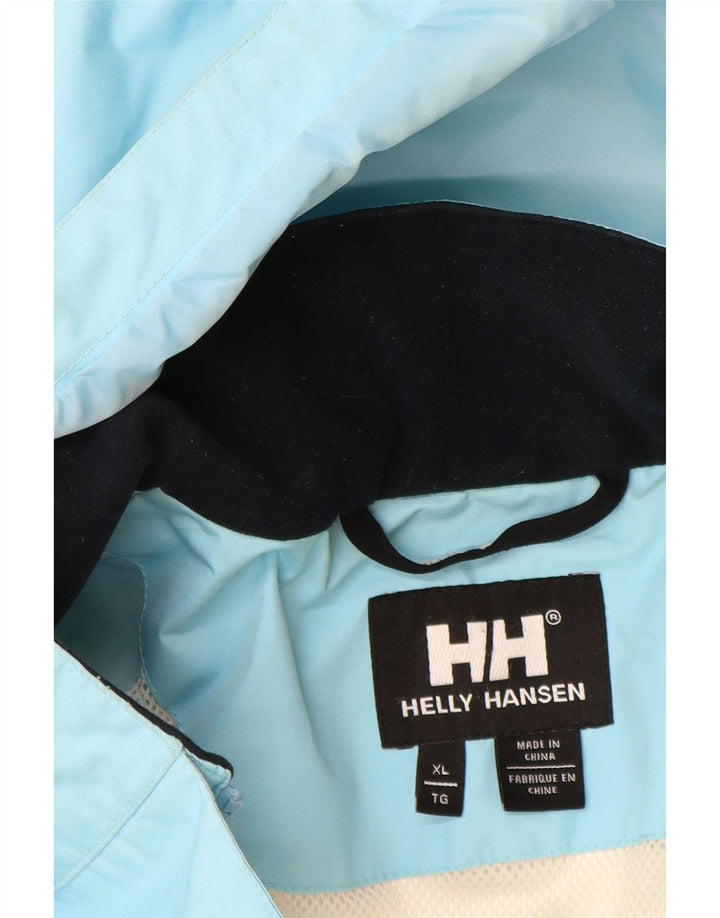 Helly Hansen ženska kišna jakna s kapuljačom UK 18 XL plavi poliester