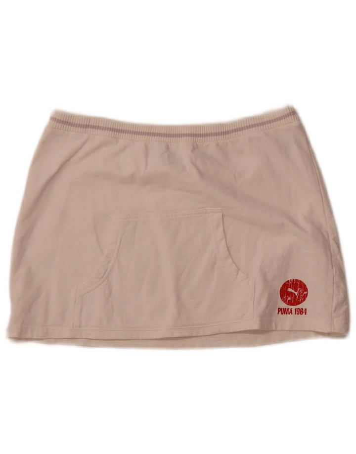 Puma ženska grafička mini suknja srednje veličine W32 bijela