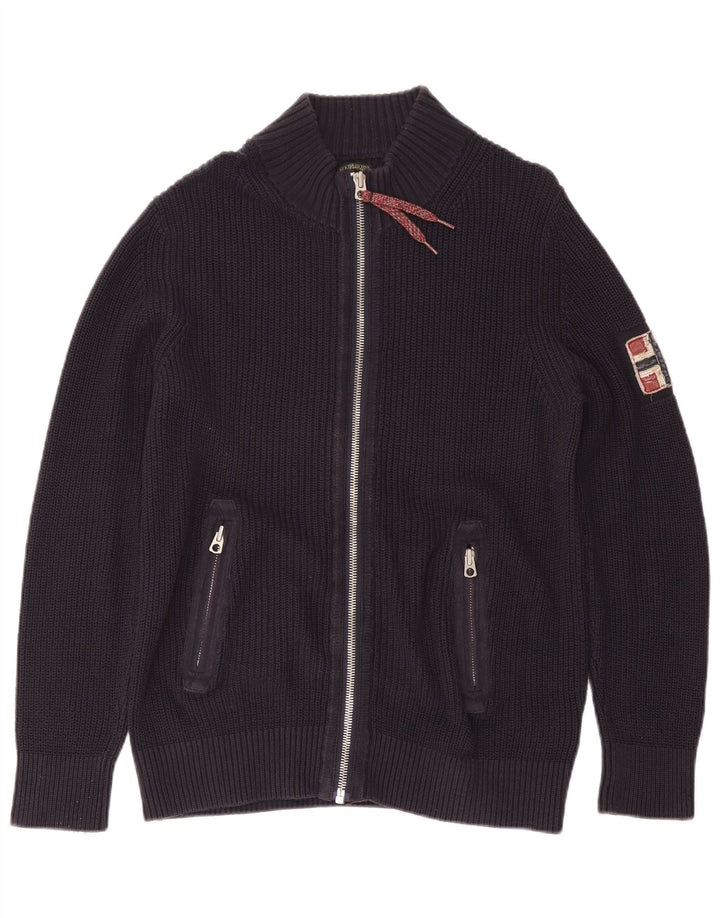 NAPAPIJRI Muški Geographic kardigan pulover Veliki tamnoplavi pamuk