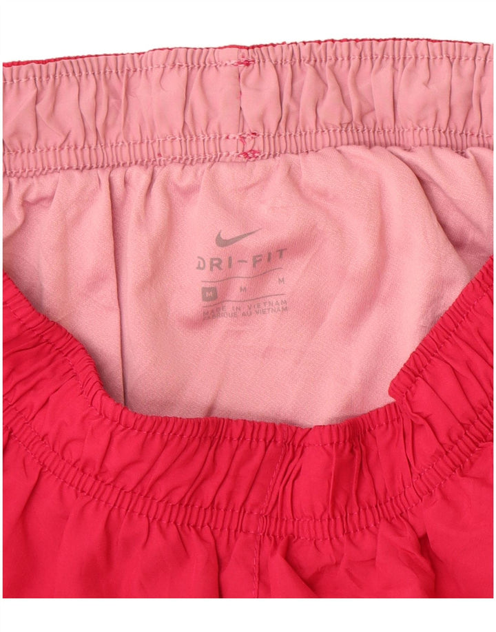 Nike Ženske Dri Fit Sportske Kratke Hlače UK 12 Medium Red Colourblock Poliester