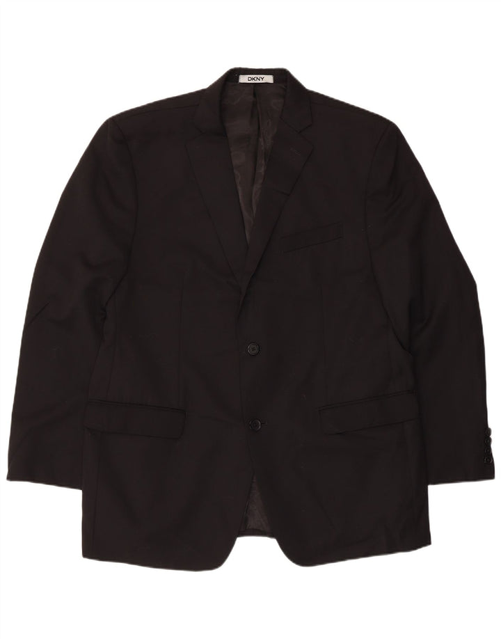 Dkny muška jakna sa 2 gumba UK 44 2XL crna vuna