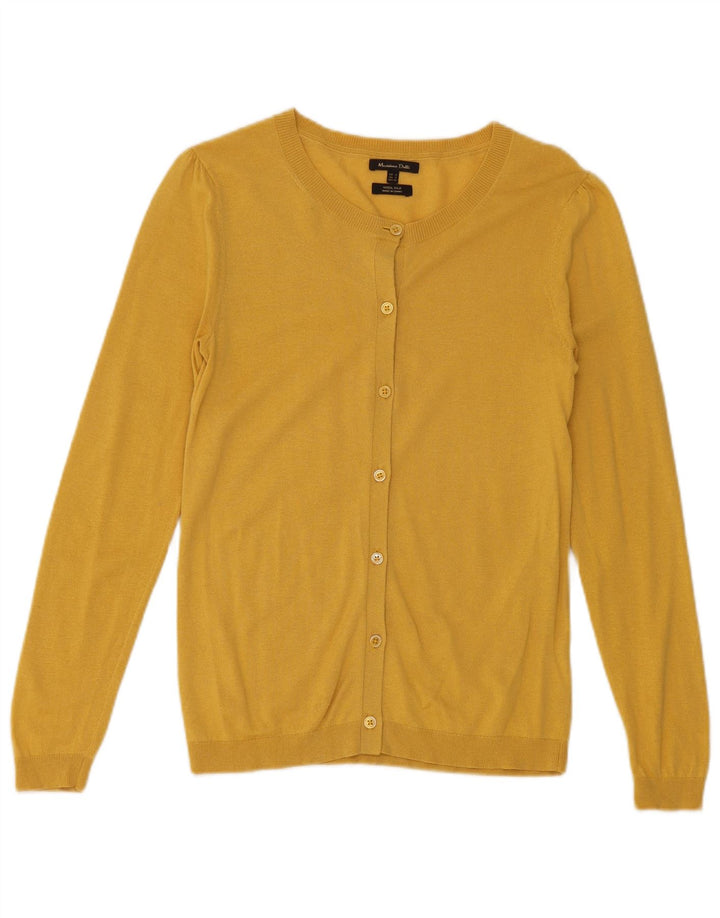 Massimo Dutti ženski kardigan pulover UK 10 Mala žuta vunena