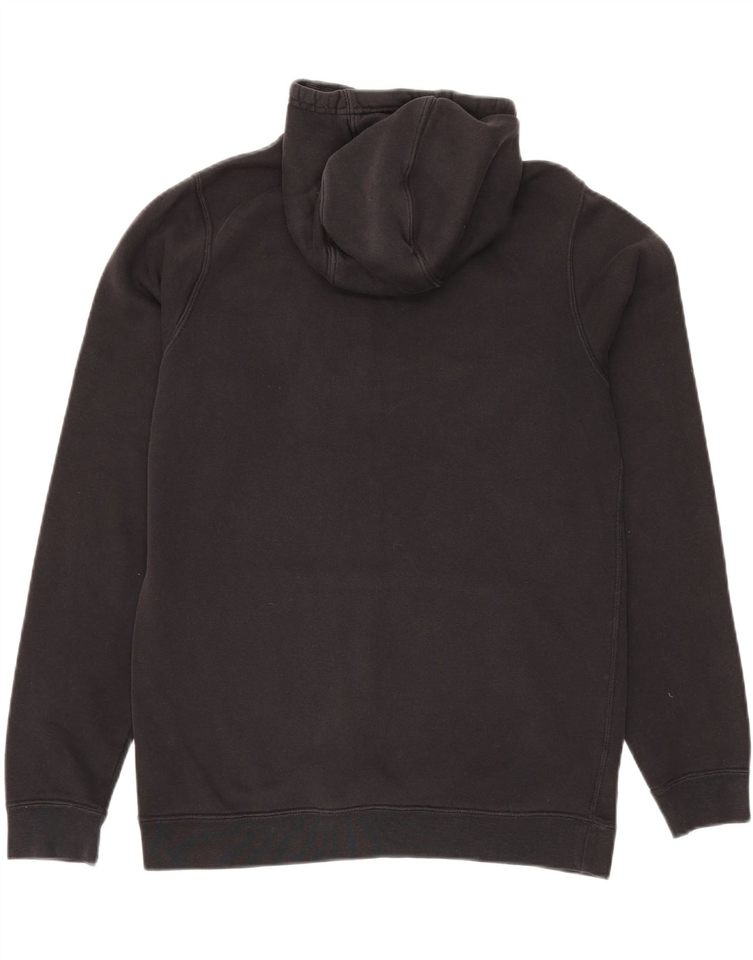 NIKE Mens Hoodie Jumper Medium Black Cotton