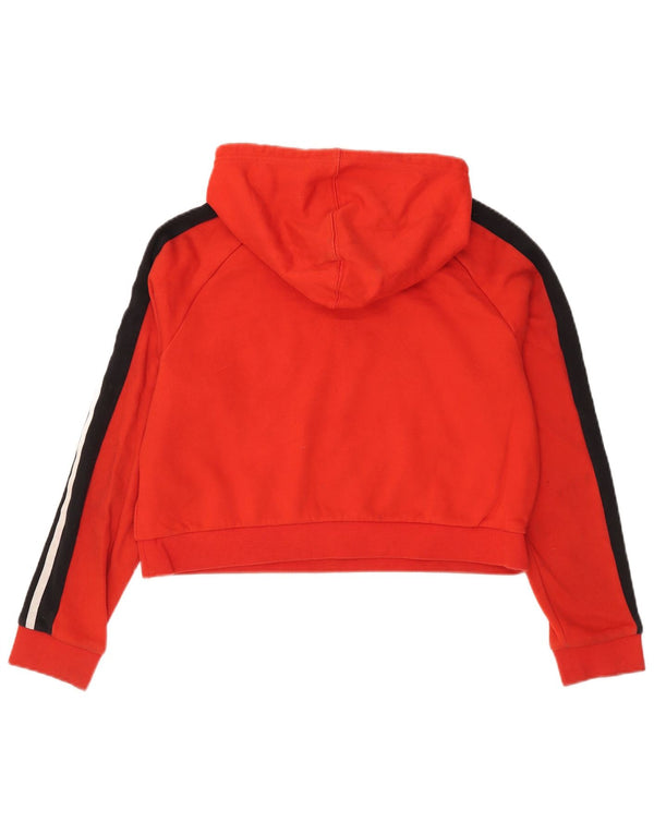 Adidas ženski kratki kratki džemper s kapuljačom UK 10 Small Red Colourblock