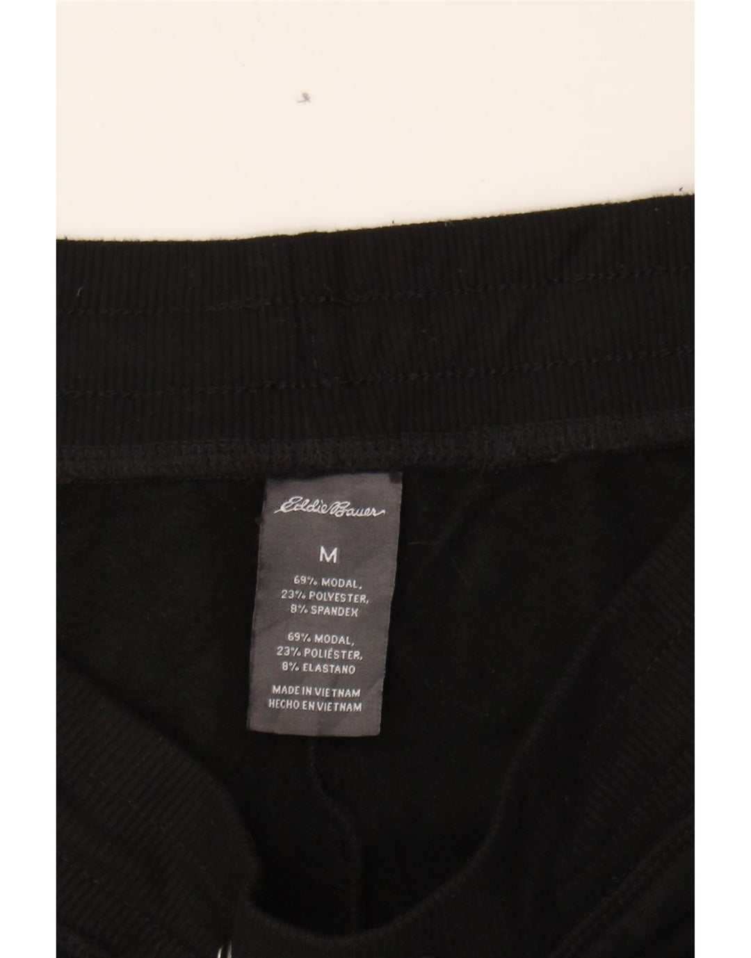 EDDIE BAUER Womens Tracksuit Trousers Joggers UK 14 Medium  Black Modal Vintage Eddie Bauer and Second-Hand Eddie Bauer from Messina Hembry 