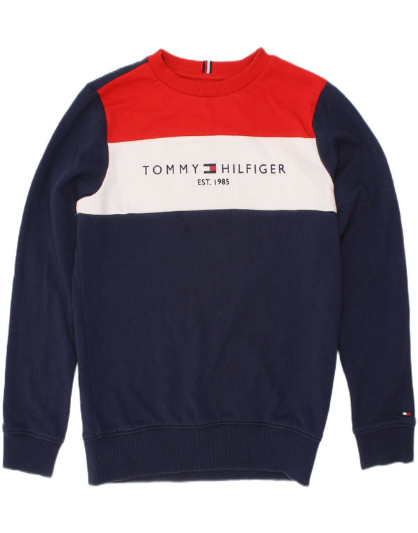 Tommy Hilfiger Boys Sweatshirt Džemper 9-10 godina tamnoplave boje