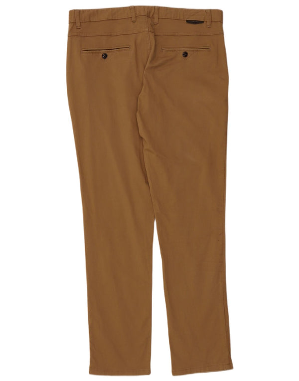 Zara muške uske chino hlače EU 44 Large W34 L31 Smeđi pamuk