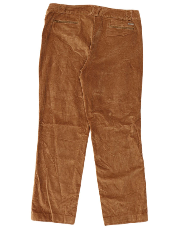 Columbia ženske ravne ležerne hlače od velura US 16 2XL W36 L30 smeđe