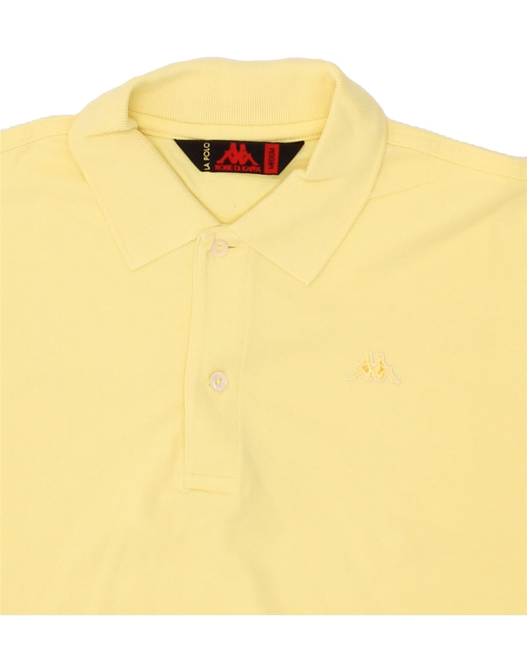 KAPPA Mens Polo Shirt Medium Yellow Cotton Vintage Kappa and Second-Hand Kappa from Messina Hembry 