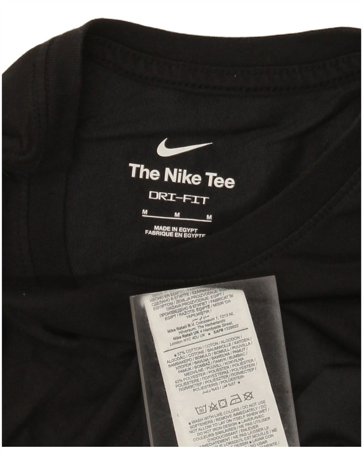Nike Dri Fit Graphic T-Shirt Top srednje crni pamuk