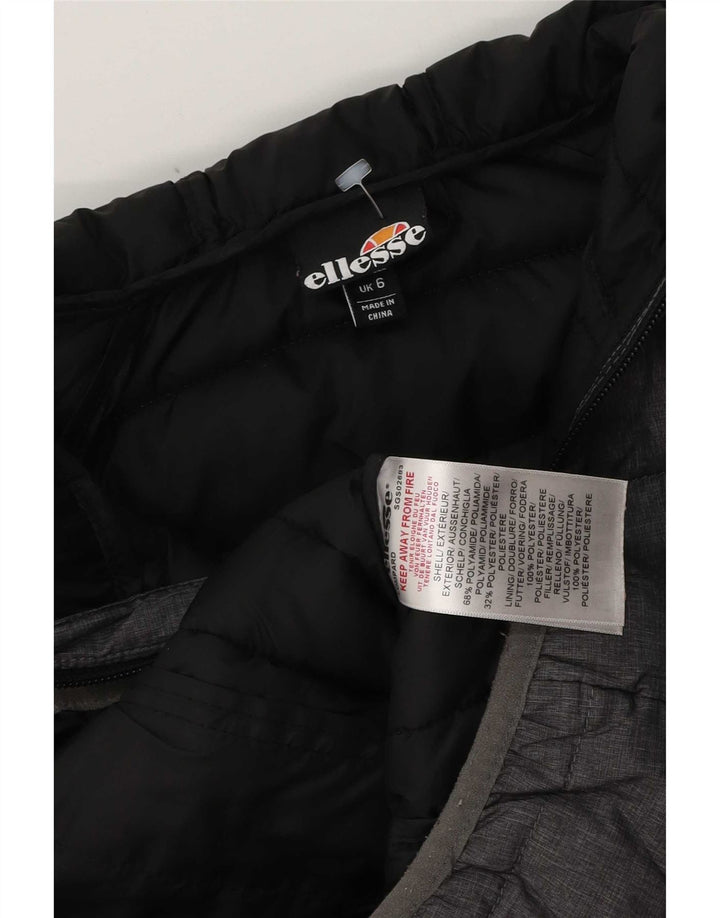 Ellesse ženska podstavljena jakna s kapuljačom UK 6 XS sivi poliester