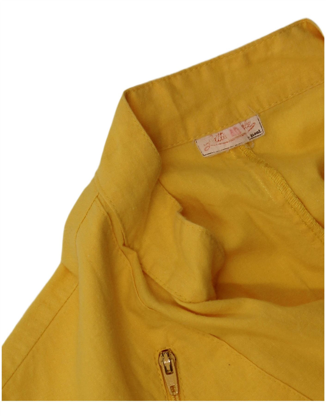 Vintage ženski kombinezon bez rukava IT 40 Small Yellow