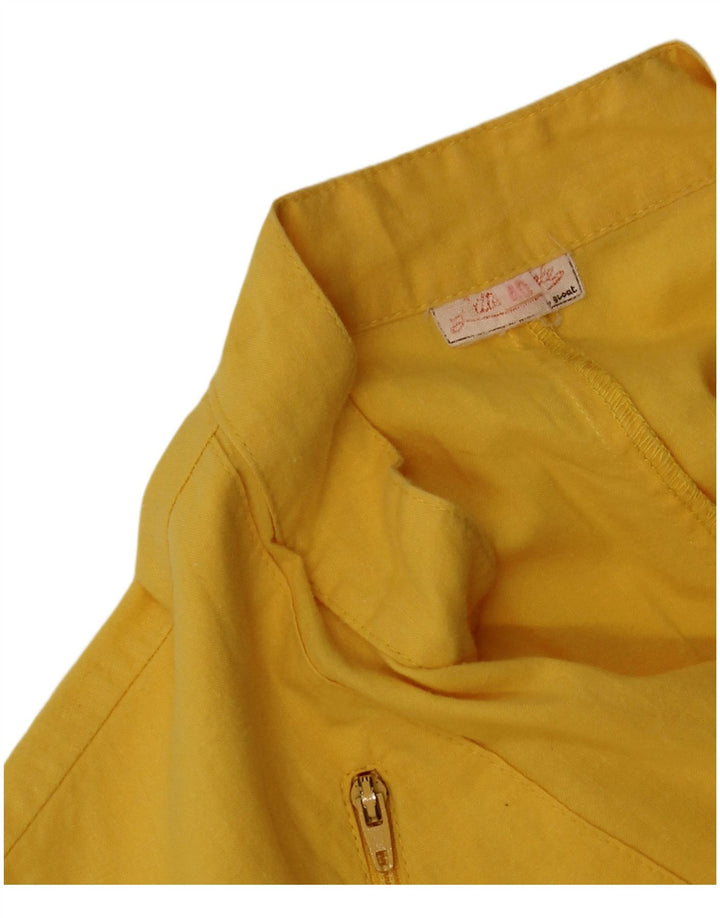 Vintage ženski kombinezon bez rukava IT 40 Small Yellow